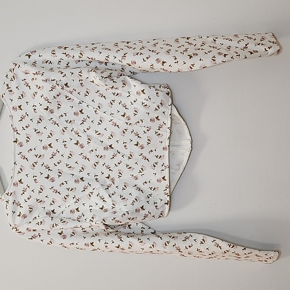 Aritzia Sunday Best Maverick Bustier Top White Floral Size Meduim - Picture 11 of 16